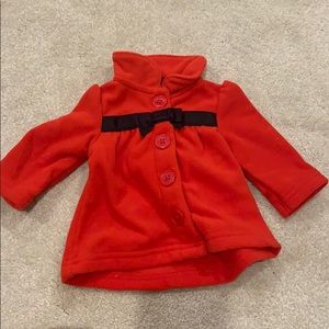 Red fleece jacket